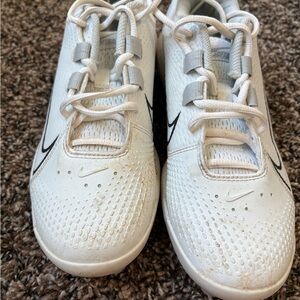 Nike Kids White and Gray Sneakers